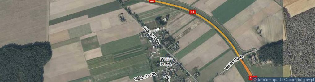 Zdjęcie satelitarne Wolica Pusta ul.